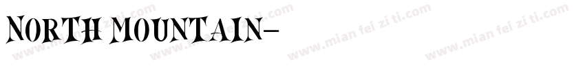 North Mountain字体转换